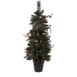 Kirkland's Home Pre-Lit 4-Pc. Outdoor Christmas Greenery Set- Arrangements & Greenery