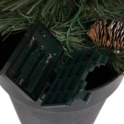 Kirkland's Home Pre-Lit 4-Pc. Outdoor Christmas Greenery Set- Arrangements & Greenery