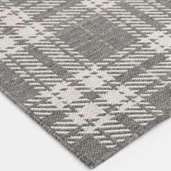 Kirkland's Home Priya Plaid Indoor/Outdoor Area Rug, 2X7- Outdoor Rugs