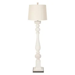 Kirkland's Home Prussia White Floor Lamp- Floor Lamps