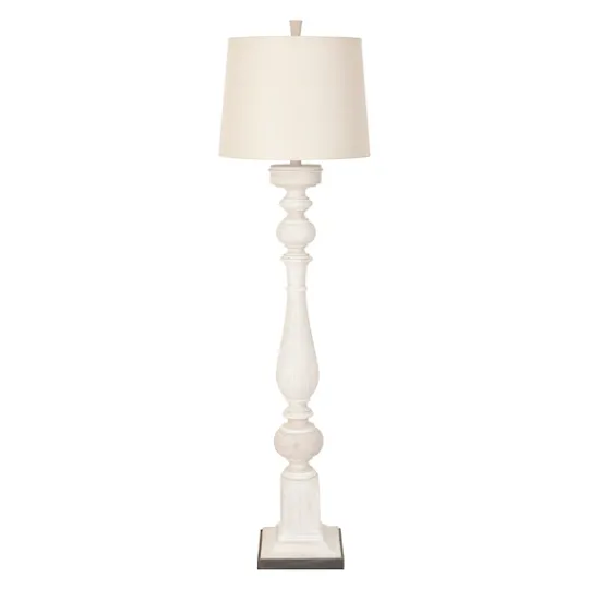 Kirkland's Home Prussia White Floor Lamp- Floor Lamps