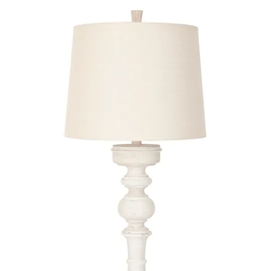 Kirkland's Home Prussia White Floor Lamp- Floor Lamps