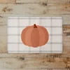 Kirkland's Home Pumpkins On Plaid Floor Mat- Kitchen & Floor Mats