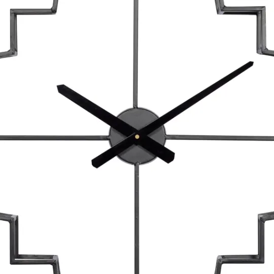 Kirkland's Home Quatrefoil Iron Cut-Out Wall Clock- Clocks