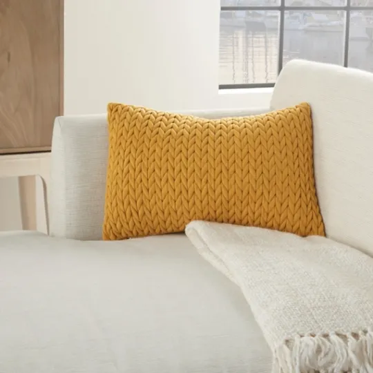 Kirkland's Home Quilted Chevron Lumbar Pillow- Pillows