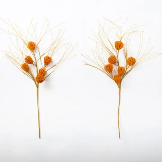 Kirkland's Home Raffia Pod Stems, Set Of 2- Stems & Bouquets