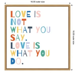 Kirkland's Home Rainbow Words I Framed Canvas Art Print- Wall Quotes & Signs