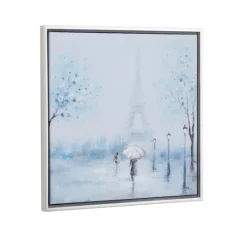 Kirkland's Home Rainy Paris Blues Transitional Framed Wall Art- Framed Art