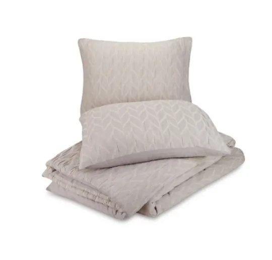 Kirkland's Home Raised Chevron 3-Pc. Queen Duvet Set- Duvets