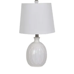 Kirkland's Home Raised Geometric Table Lamp- Table Lamps