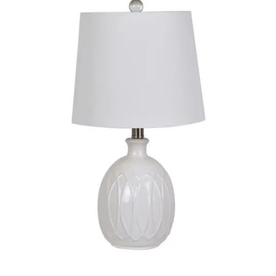 Kirkland's Home Raised Geometric Table Lamp- Table Lamps