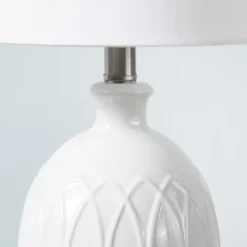 Kirkland's Home Raised Geometric Table Lamp- Table Lamps