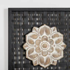 Kirkland's Home Rattan Medallion Wall I Plaque- Wall Plaques