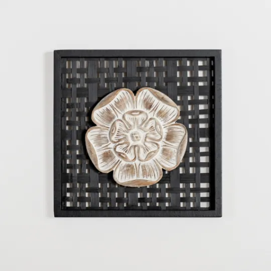 Kirkland's Home Rattan Medallion Wall Ii Plaque- Wall Plaques