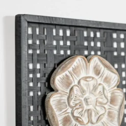 Kirkland's Home Rattan Medallion Wall Ii Plaque- Wall Plaques