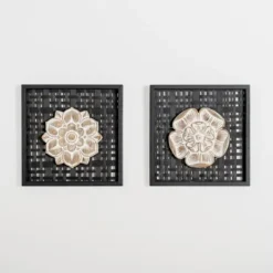 Kirkland's Home Rattan Medallion Wall Ii Plaque- Wall Plaques