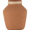 Kirkland's Home Rattan Rim Hand-Thrown Terracotta Vase- Vases