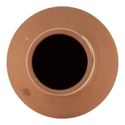 Kirkland's Home Rattan Rim Hand-Thrown Terracotta Vase- Vases