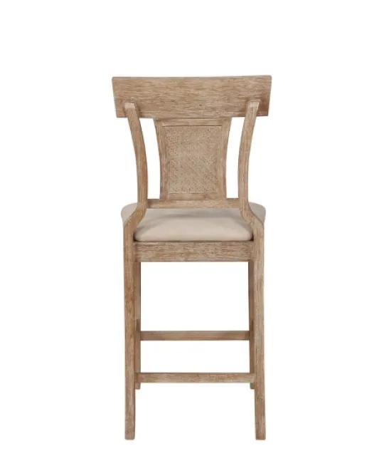 Kirkland's Home Ray With Gray Wash Finish Counter Stool- Bar Stools & Counter Height Stools
