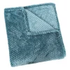 Kirkland's Home Real Teal Heavenly Plush Bubble Throw- Blankets & Throws