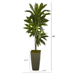 Kirkland's Home Real Touch Dracaena Tree In Green Planter, 4.5 Ft.- Trees & Topiaries