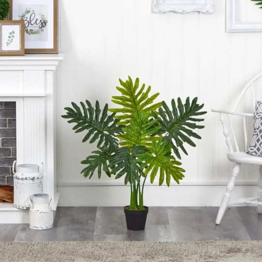 Kirkland's Home Real Touch Potted Tree Philodendron, 36 In.- Trees & Topiaries