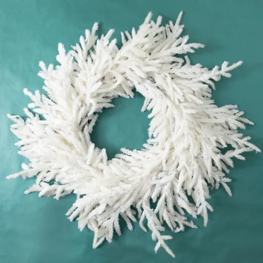 Kirkland's Home Real-Touch Flocked Norfolk Pine Wreath- Wreaths
