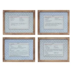 Kirkland's Home Recipe Card Wall Plaques, Set Of 4- Wall Quotes & Signs