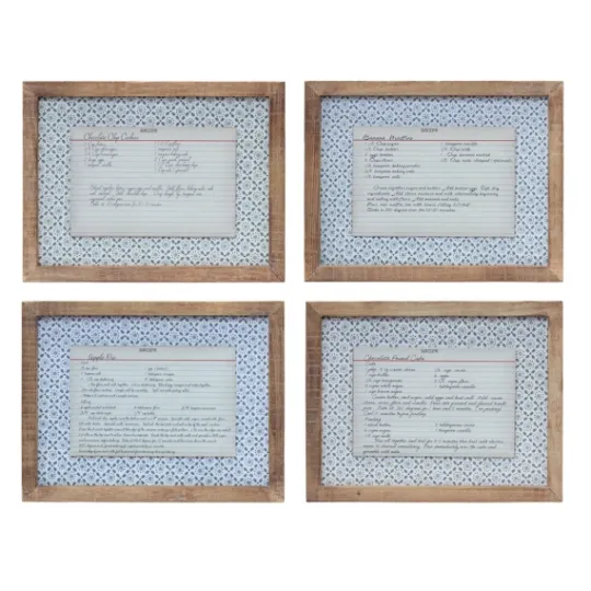 Kirkland's Home Recipe Card Wall Plaques, Set Of 4- Wall Quotes & Signs