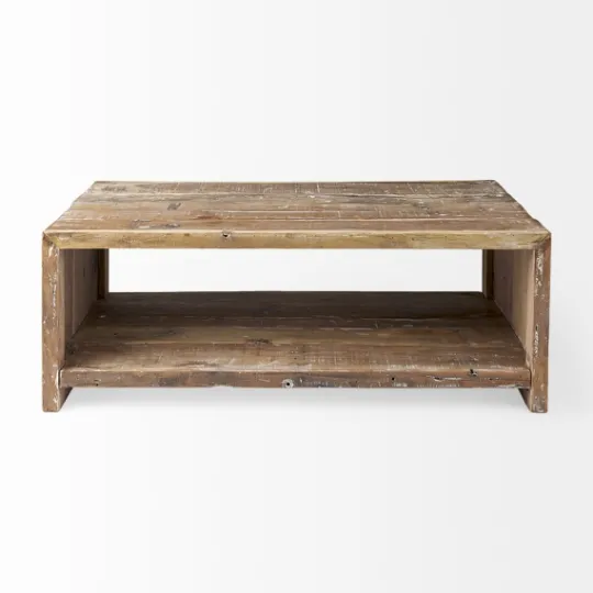 Kirkland's Home Reclaimed Natural Wood Distressed Coffee Table- Coffee Tables