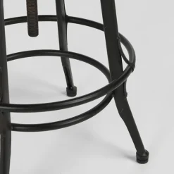 Kirkland's Home Reclaimed Pine Wood Adjustable Counter Stool- Bar Stools & Counter Height Stools