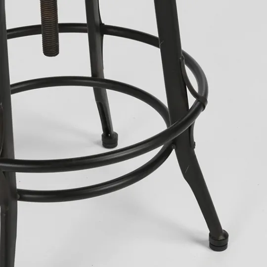 Kirkland's Home Reclaimed Pine Wood Adjustable Counter Stool- Bar Stools & Counter Height Stools