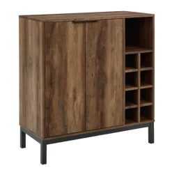 Kirkland's Home Reclaimed Wood Industrial Bar Cabinet- Cabinets & Sideboards