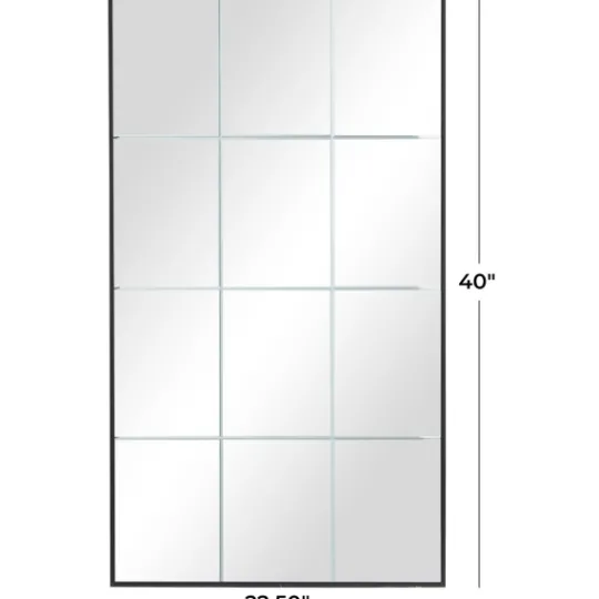 Kirkland's Home Rectangular Windowpane Grid Mirror, 23X40 In.- Decorative Mirrors