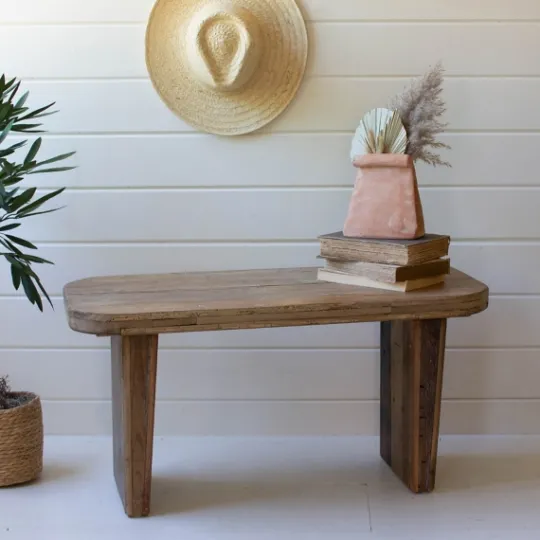 Kirkland's Home Recycled Wood Bench- Benches & Ottomans