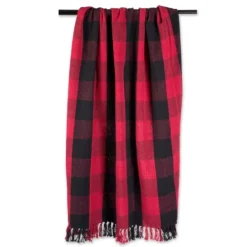 Kirkland's Home Red And Black Buffalo Check Throw- Blankets & Throws