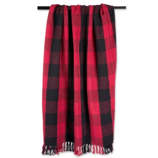 Kirkland's Home Red And Black Buffalo Check Throw- Blankets & Throws