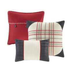Kirkland's Home Red Buffalo Check King 7-Pc. Comforter Set- Comforters