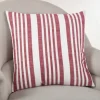 Kirkland's Home Red Coastal Stripe Pillow- Pillows