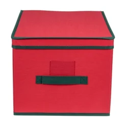 Kirkland's Home Red Collapsible Christmas Storage Box- Baskets & Boxes