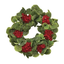 Kirkland's Home Red Geranium Twig Wreath- Wreaths