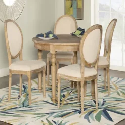 Kirkland's Home Reese Round Natural Dining Table- Dining Tables