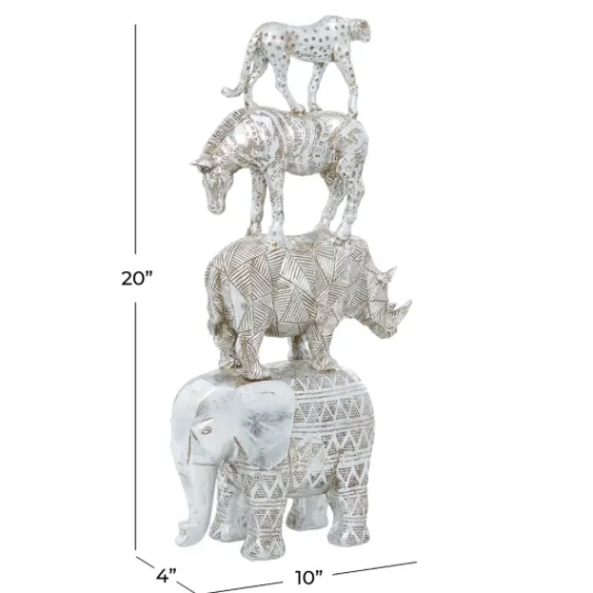 Kirkland's Home Resin Stacked Animals Sculpture- Statues & Figurines