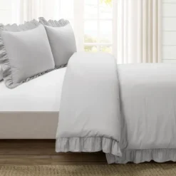 Kirkland's Home Reyna Ruffle 3-Pc. Full/Queen Duvet Set- Duvets