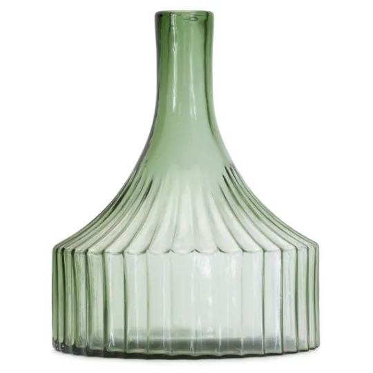Kirkland's Home Ribbed Glass Bottle Vase, 10 In.- Vases