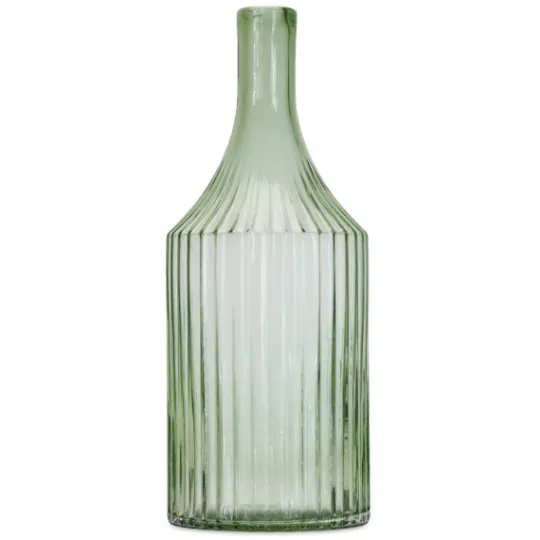 Kirkland's Home Ribbed Glass Bottle Vase, 14 In.- Vases
