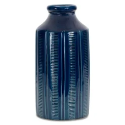 Kirkland's Home Ribbed Terracotta Vase, 13 In.- Vases