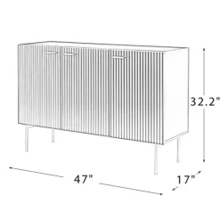 Kirkland's Home Ribbed Wood Sideboard Cabinet- Cabinets & Sideboards