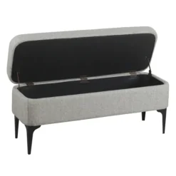 Kirkland's Home Ricardo Woven Storage Bench- Benches & Ottomans