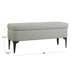 Kirkland's Home Ricardo Woven Storage Bench- Benches & Ottomans